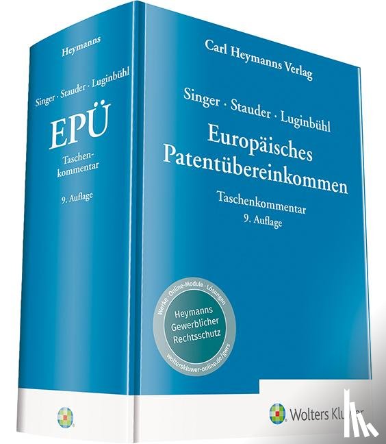  - Singer / Stauder / Luginbühl, EPÜ - Europäisches Patentübereinkommen