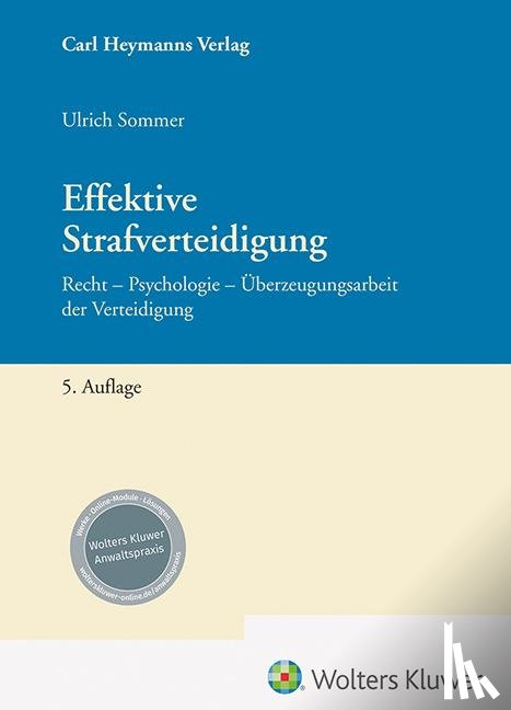 Sommer, Ulrich - Effektive Strafverteidigung