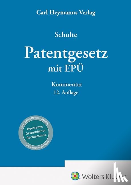  - Patentgesetz mit Europäischem Patentübereinkommen