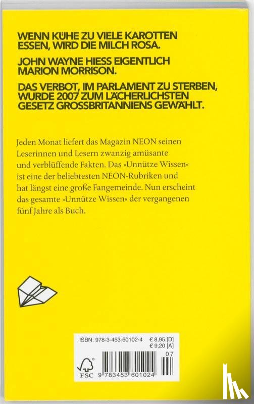  - NEON: Unnützes Wissen