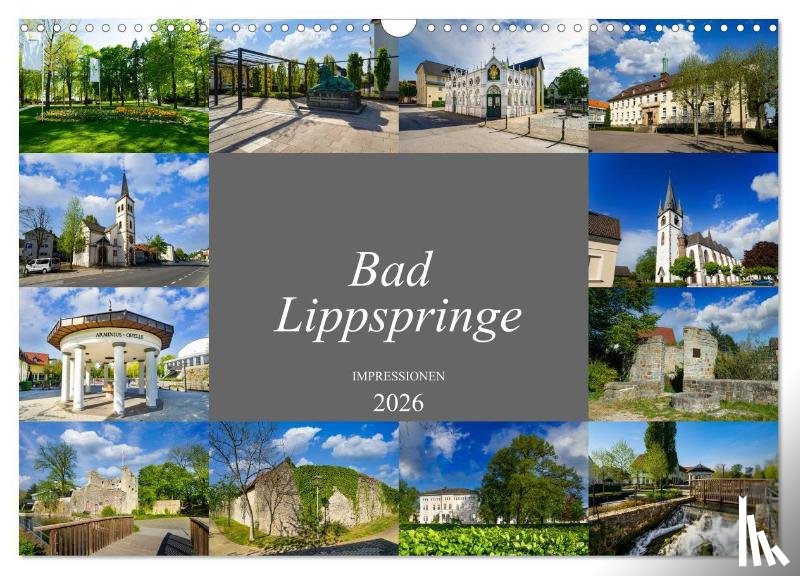 Meutzner, Dirk - Bad Lippspringe Impressionen (Wandkalender 2026 DIN A3 quer), CALVENDO Monatskalender