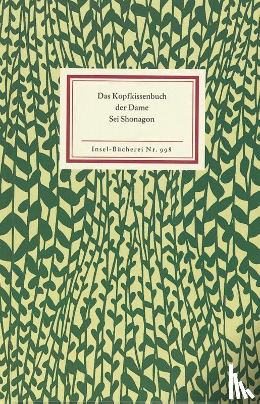 Sei Shonagon, Schaarschmidt-Richter, Irmtraud - Das Kopfkissenbuch der Dame Sei Shonagon