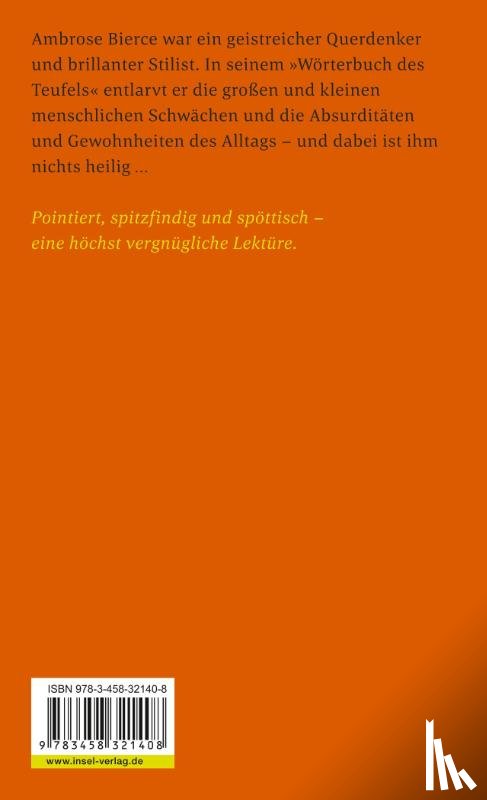 Bierce, Ambrose - Aus dem Wörterbuch des Teufels