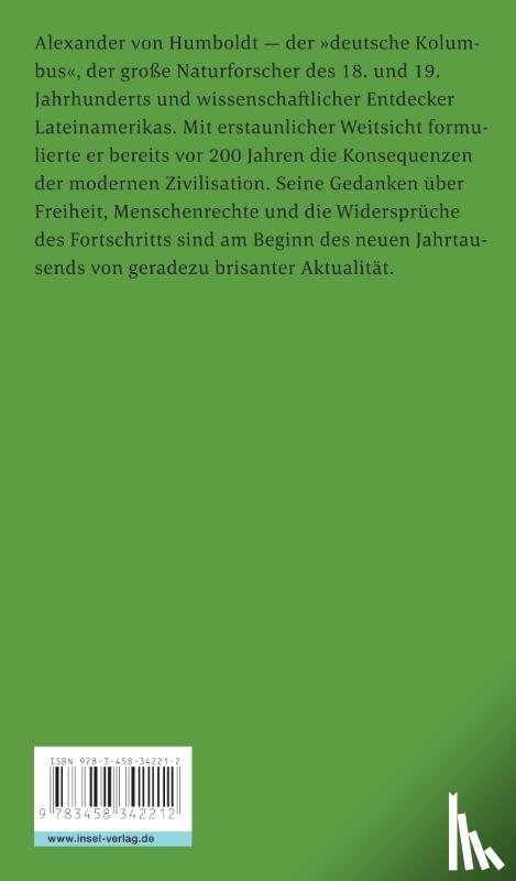 Humboldt, Alexander von - Über die Freiheit des Menschen