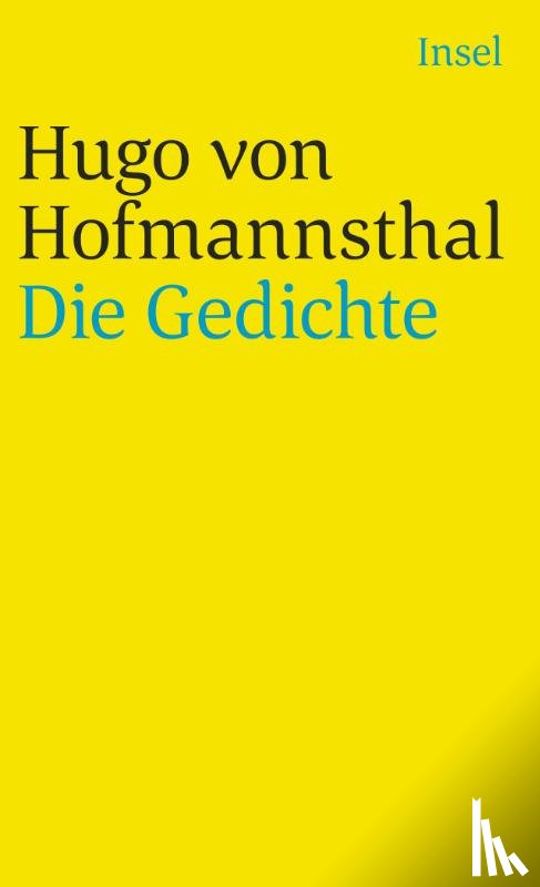Hofmannsthal, Hugo von - Die Gedichte