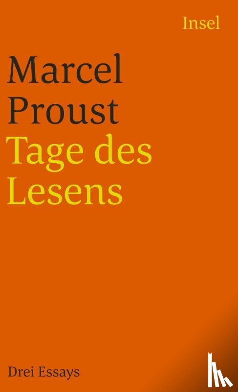 Proust, Marcel - Tage des Lesens