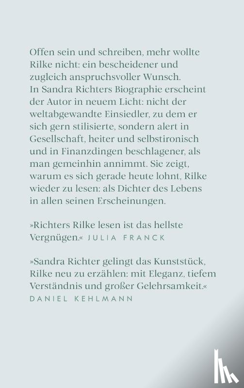 Richter, Sandra - Rainer Maria Rilke oder Das offene Leben