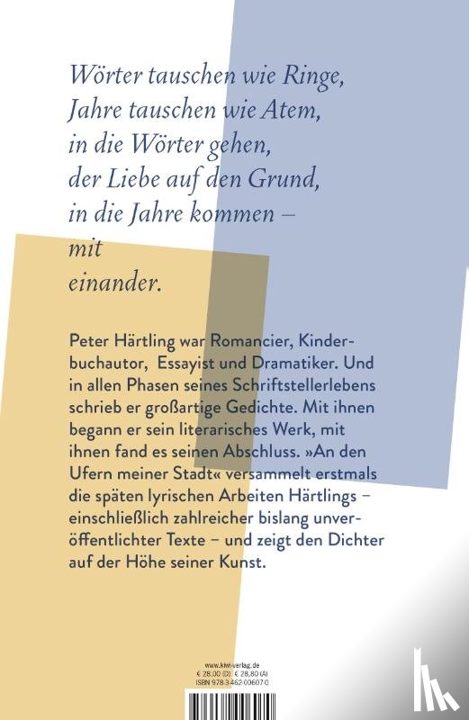 Härtling, Peter - An den Ufern meiner Stadt