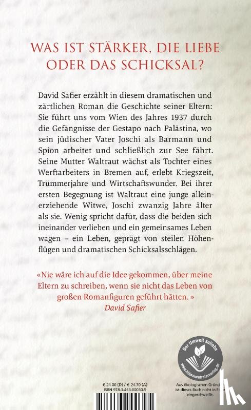 Safier, David - Solange wir leben