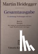 Heidegger, Martin - Gesamtausgabe Abt. 2 Vorlesungen Bd. 55. Heraklit