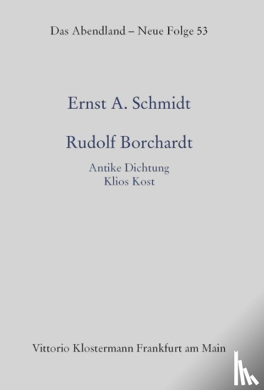 Schmidt - Rudolf Borchardt