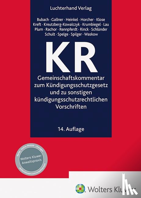 Bubach, Bettina, Gallner, Inken, Heinkel, Ronny - KR - Kommentar
