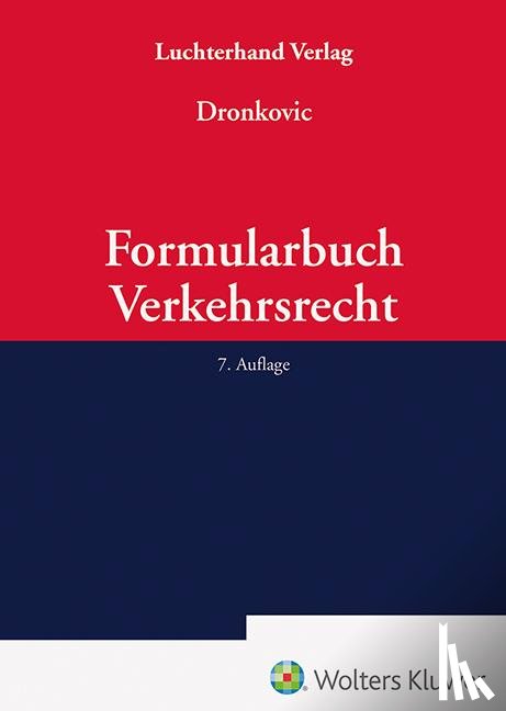  - Formularbuch Verkehrsrecht