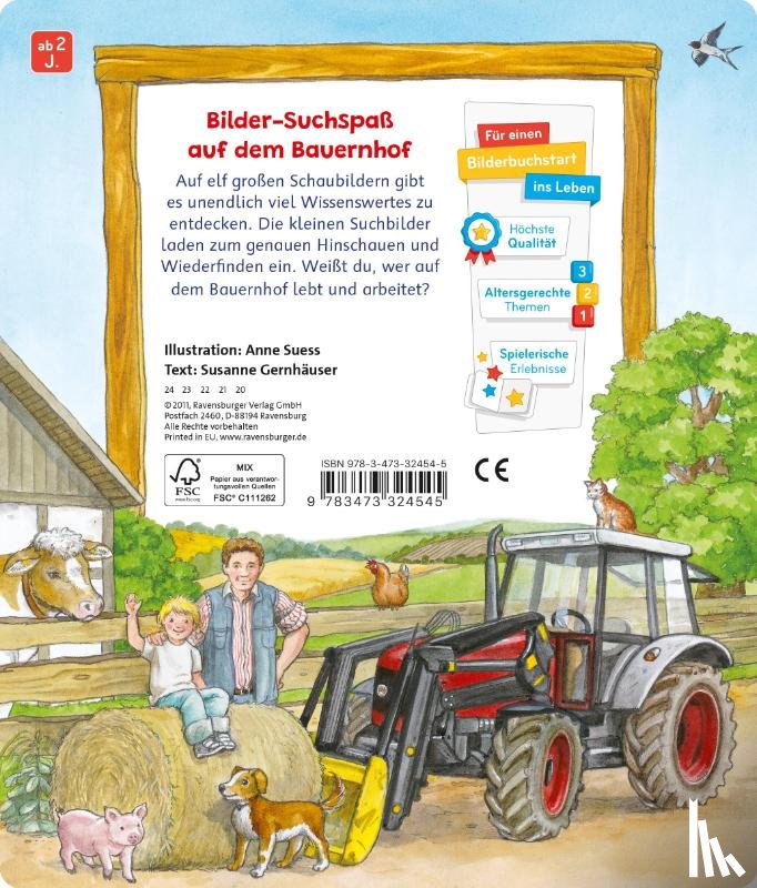 Gernhäuser, Susanne - Sachen suchen: Auf dem Bauernhof - Wimmelbuch ab 2 Jahren