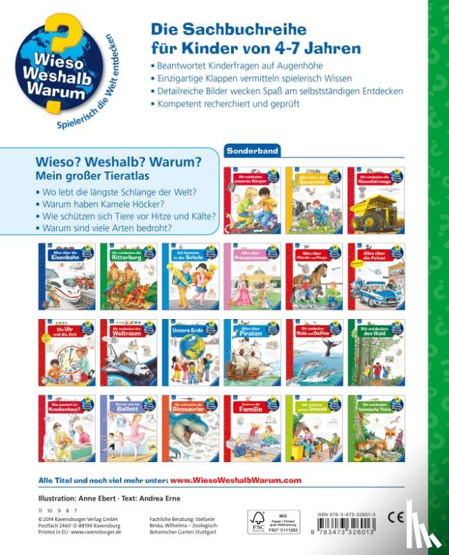 Erne, Andrea - Wieso? Weshalb? Warum? Mein großer Tieratlas
