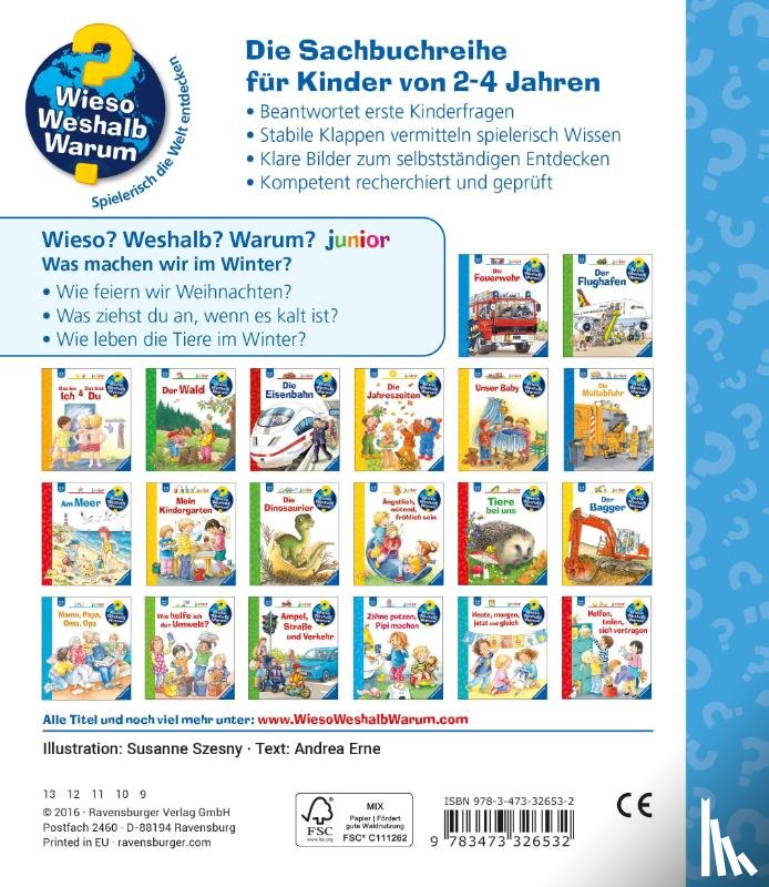 Erne, Andrea - Wieso? Weshalb? Warum? junior, Band 58: Was machen wir im Winter?