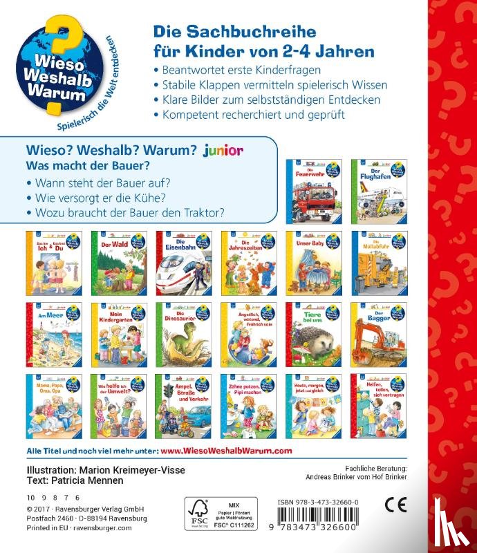 Mennen, Patricia - Wieso? Weshalb? Warum? junior, Band 62: Was macht der Bauer?