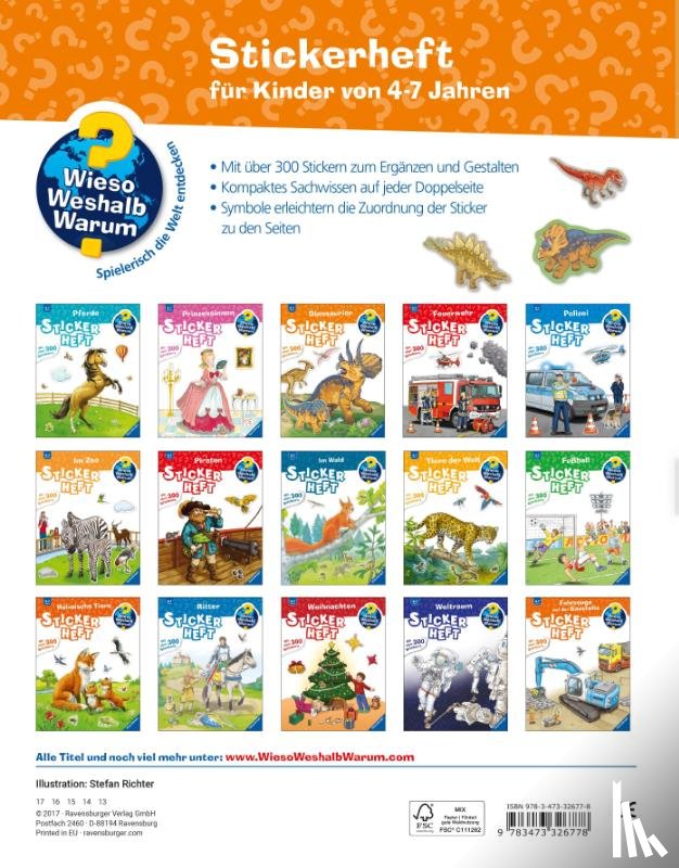  - Dinosaurier Stickerheft