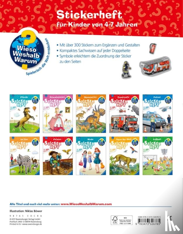  - Wieso? Weshalb? Warum? Stickerheft: Feuerwehr