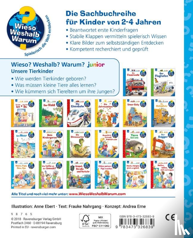 Nahrgang, Frauke - Wieso? Weshalb? Warum? junior, Band 15: Unsere Tierkinder