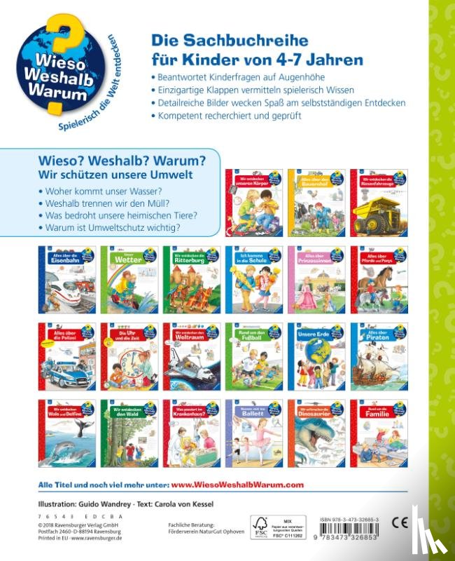 Kessel, Carola von - Wieso? Weshalb? Warum?, Band 67: Wir schützen unsere Umwelt