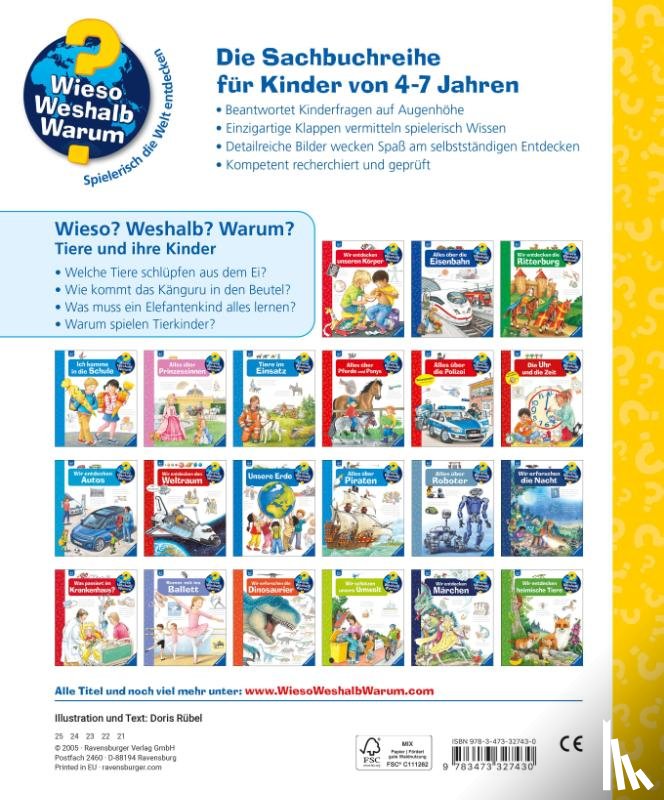 Rübel, Doris - Wieso? Weshalb? Warum?, Band 33: Tiere und ihre Kinder