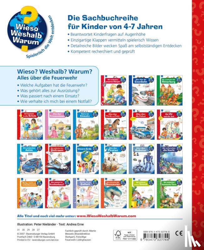 Erne, Andrea - Wieso? Weshalb? Warum?, Band 2: Alles über die Feuerwehr