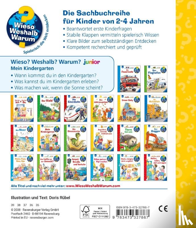 Rübel, Doris - Wieso? Weshalb? Warum? junior, Band 24: Mein Kindergarten