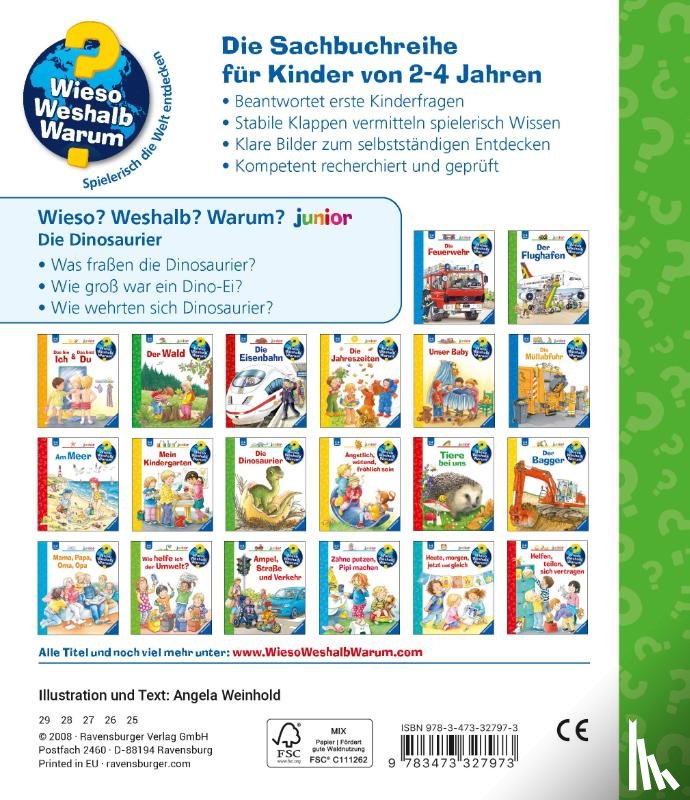 Weinhold, Angela - Wieso? Weshalb? Warum? junior, Band 25: Die Dinosaurier