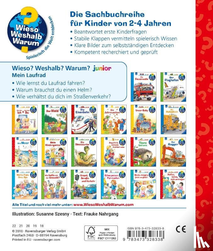 Nahrgang, Frauke - Wieso? Weshalb? Warum? junior, Band 37: Mein Laufrad