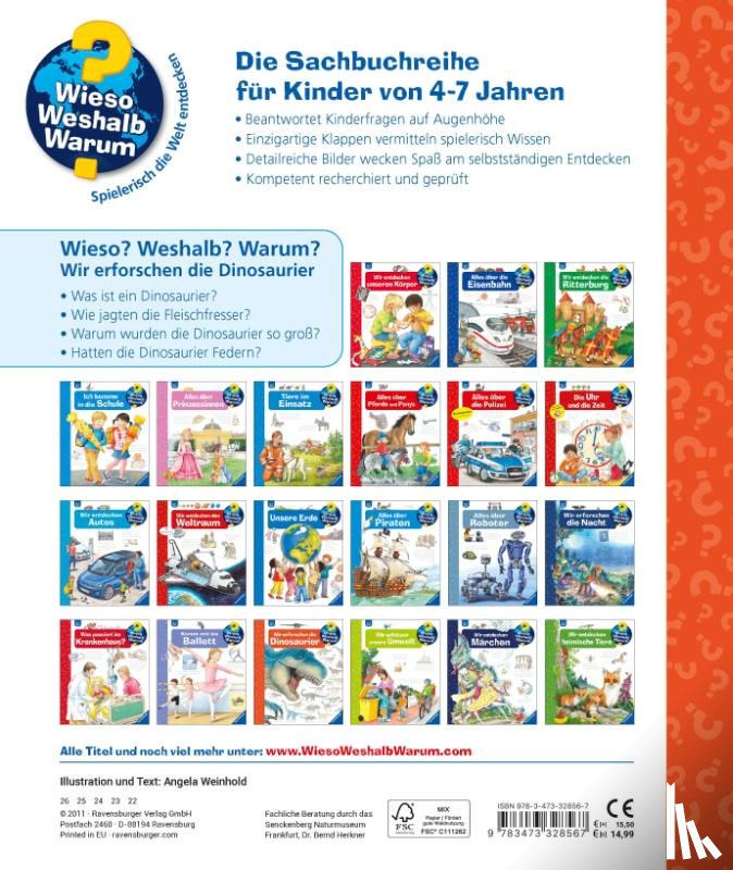 Weinhold, Angela - Wieso? Weshalb? Warum?, Band 55: Wir erforschen die Dinosaurier