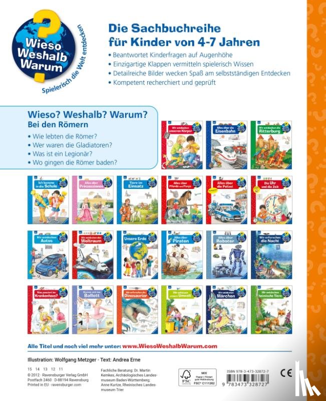Erne, Andrea - Wieso? Weshalb? Warum?, Band 30: Bei den Römern