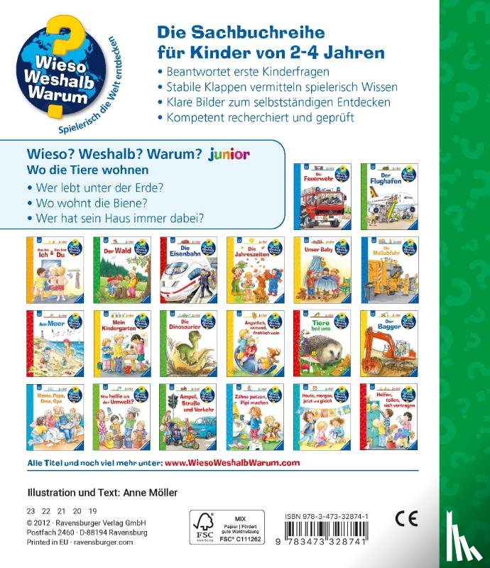 Möller, Anne - Wieso? Weshalb? Warum? junior, Band 46: Wo die Tiere wohnen
