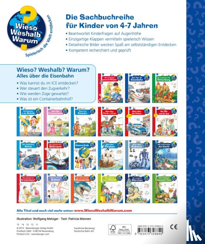 Mennen, Patricia - Wieso? Weshalb? Warum?, Band 8: Alles über die Eisenbahn