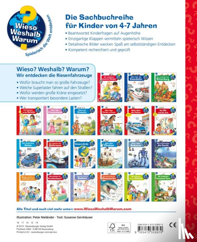 Gernhäuser, Susanne - Wieso? Weshalb? Warum?, Band 6: Wir entdecken die Riesenfahrzeuge