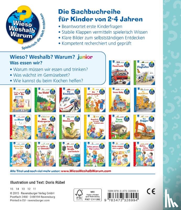 Rübel, Doris - Wieso? Weshalb? Warum? junior, Band 53: Was essen wir?