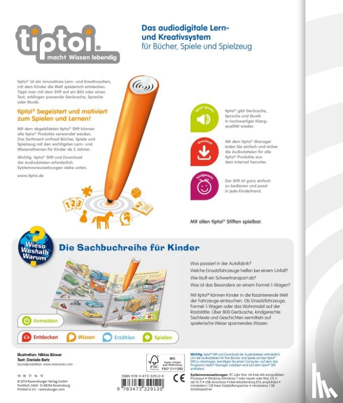 Flucht, Daniela - tiptoi® Die Welt der Fahrzeuge