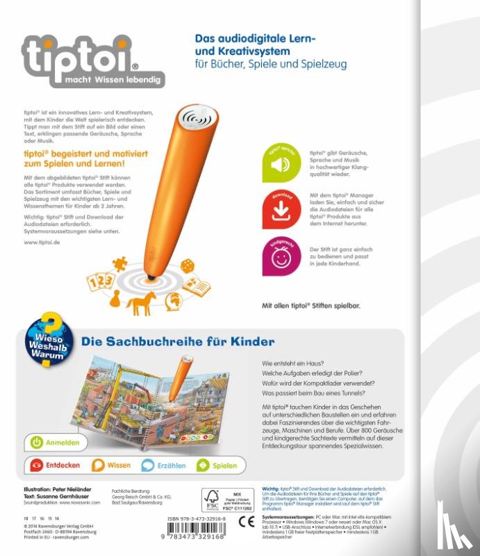 Gernhäuser, Susanne - tiptoi® Wieso? Weshalb? Warum? Komm mit auf die Baustelle