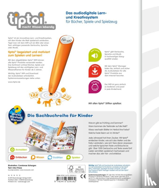 Friese, Inka - tiptoi® Wieso? Weshalb? Warum? Unsere Jahreszeiten