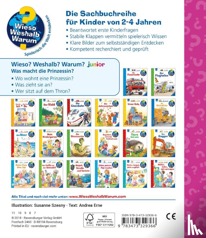 Erne, Andrea - Wieso? Weshalb? Warum? junior, Band 19: Was macht die Prinzessin?