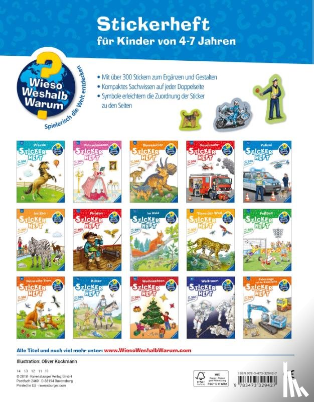  - Wieso? Weshalb? Warum? Stickerheft: Polizei