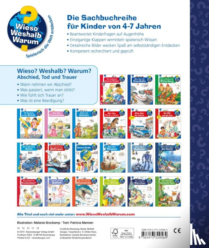 Mennen, Patricia - Wieso? Weshalb? Warum?, Band 42: Abschied, Tod und Trauer