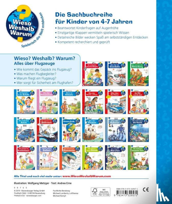 Erne, Andrea - Wieso? Weshalb? Warum?, Band 20: Alles über Flugzeuge