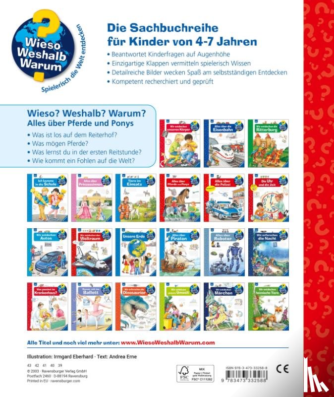 Erne, Andrea - Wieso? Weshalb? Warum?, Band 21: Alles über Pferde und Ponys