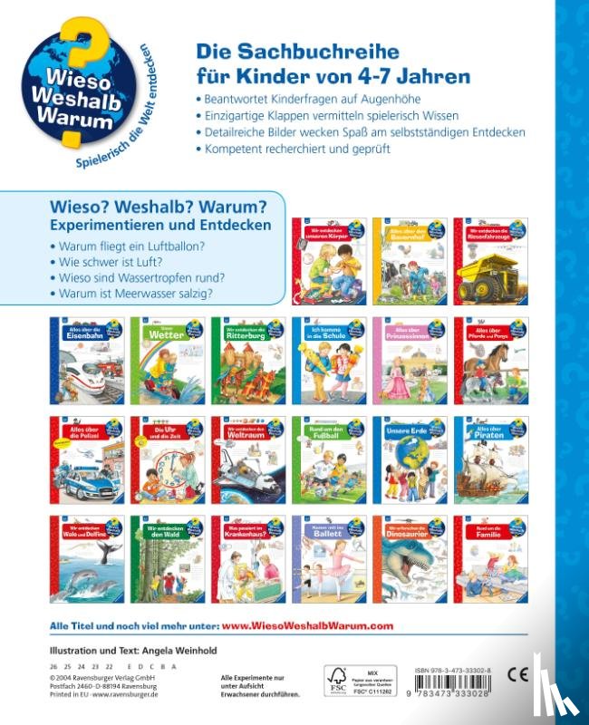 Weinhold, Angela - Wieso? Weshalb? Warum?, Band 29: Experimentieren und Entdecken
