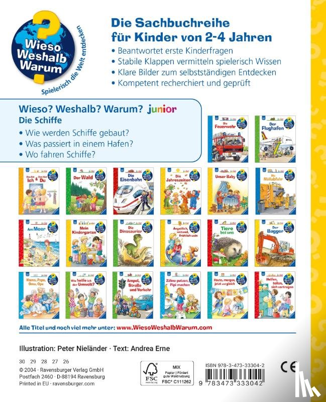Erne, Andrea - Wieso? Weshalb? Warum? junior, Band 8: Die Schiffe