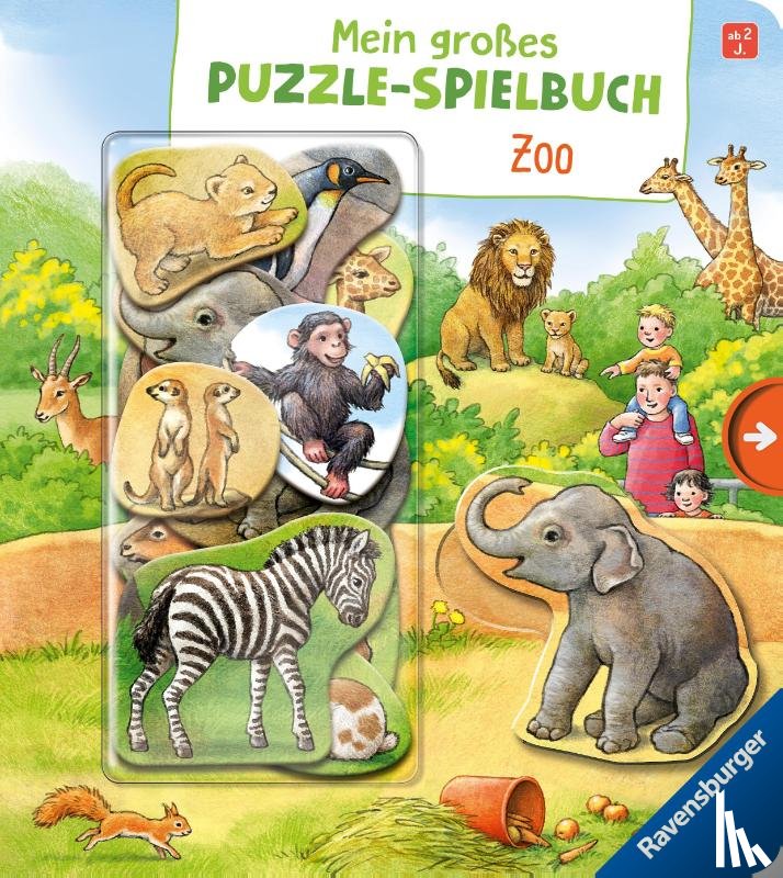 Möller, Anne - Mein großes Puzzle-Spielbuch Zoo