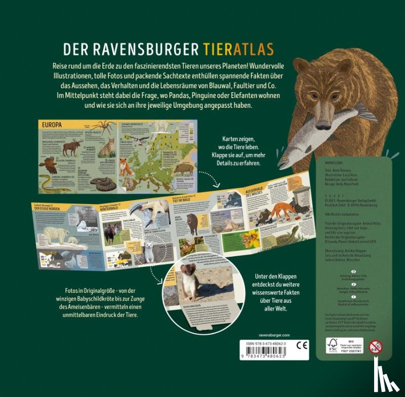 Rooney, Anne - Der Ravensburger Tieratlas