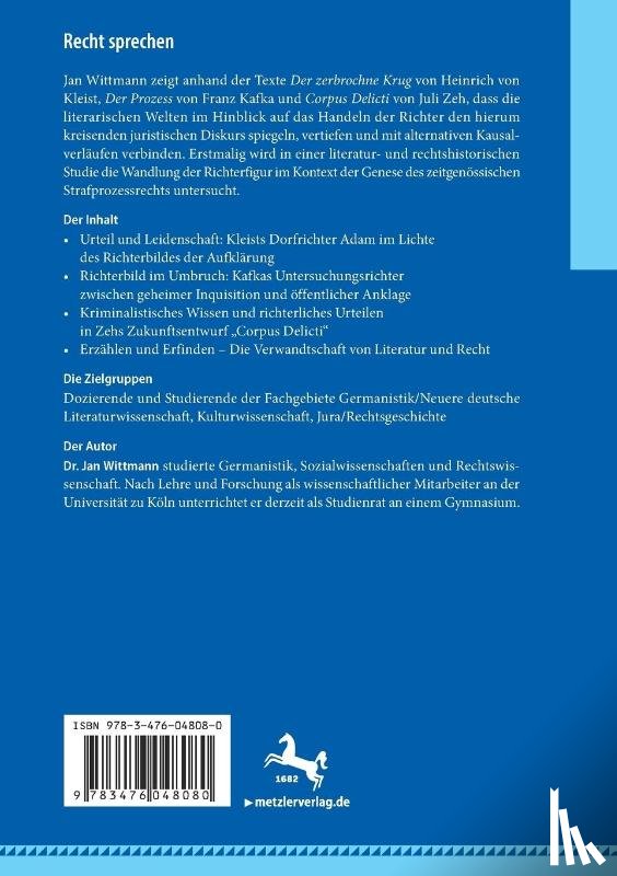 Wittmann, Jan - Recht sprechen