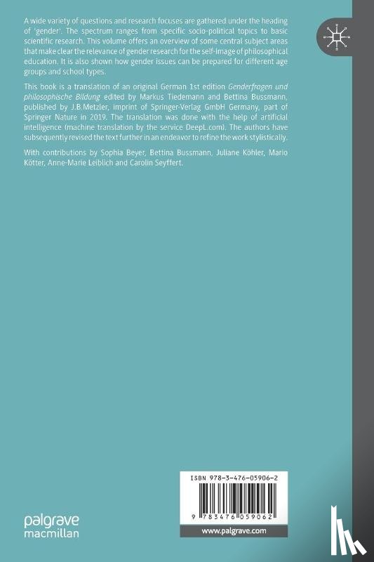  - Gender Issues and Philosophy Education